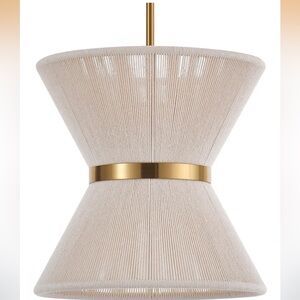 Hand Woven Boho Pendant Light Coastal Mini Modern Chandelier Adjustable